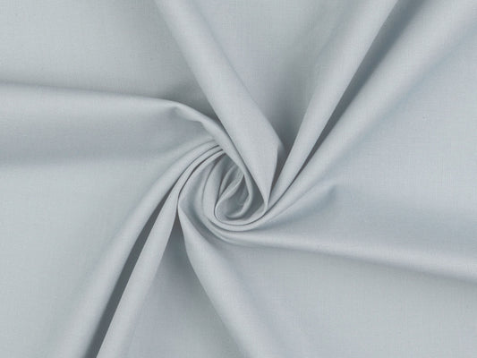 Baumwollstoff Uni Pastell Hellgrau
