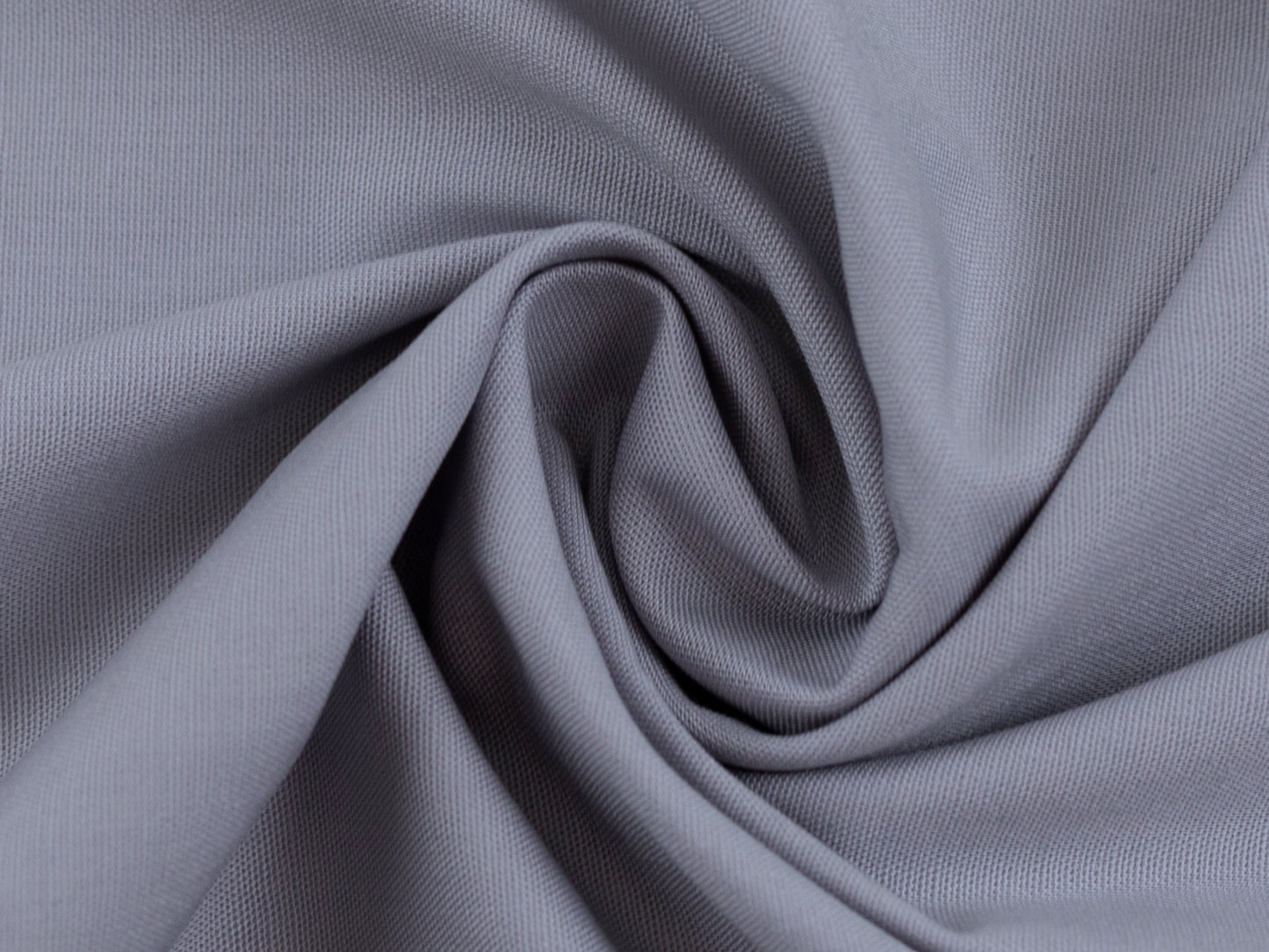 Baumwollstoff Uni Mittelgrau