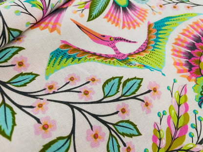 Baumwollstoff Roar Flora und