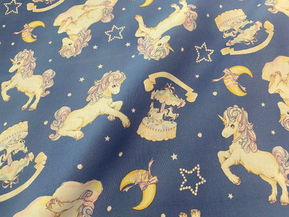 Kinderstoff Verträumtes Einhorn-