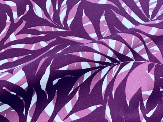 Baumwollsatin Tropische Pflanzen