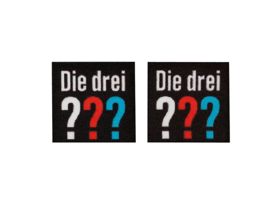 Die drei ???© Logo-Lables Set Bügelbild/Applikation