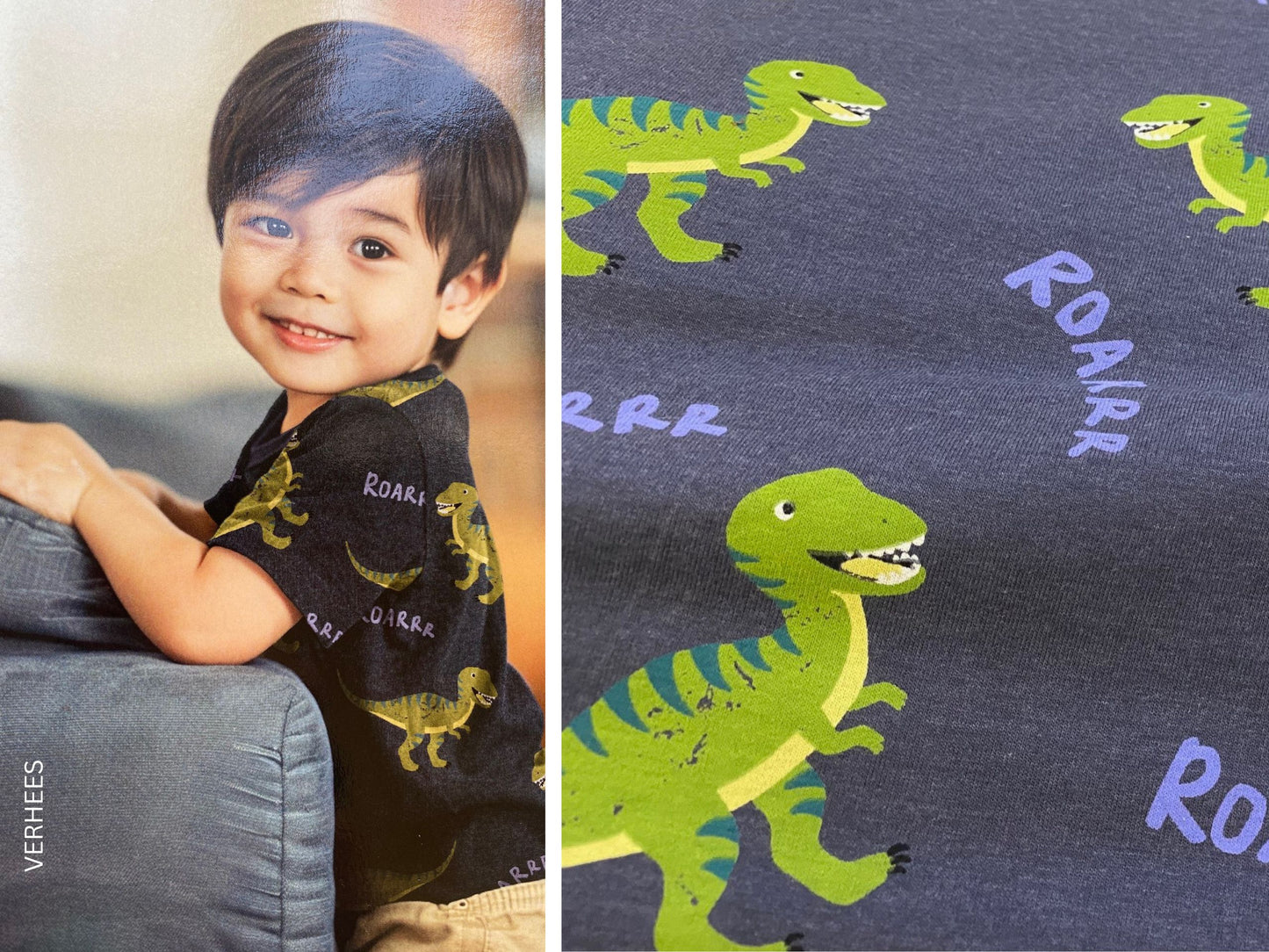 Kinderjersey Roar Dinos Blau