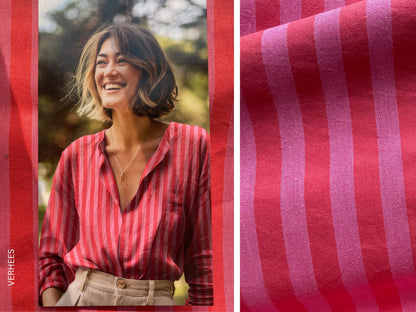 Baumwollstoff Yarn Dyed Stripes