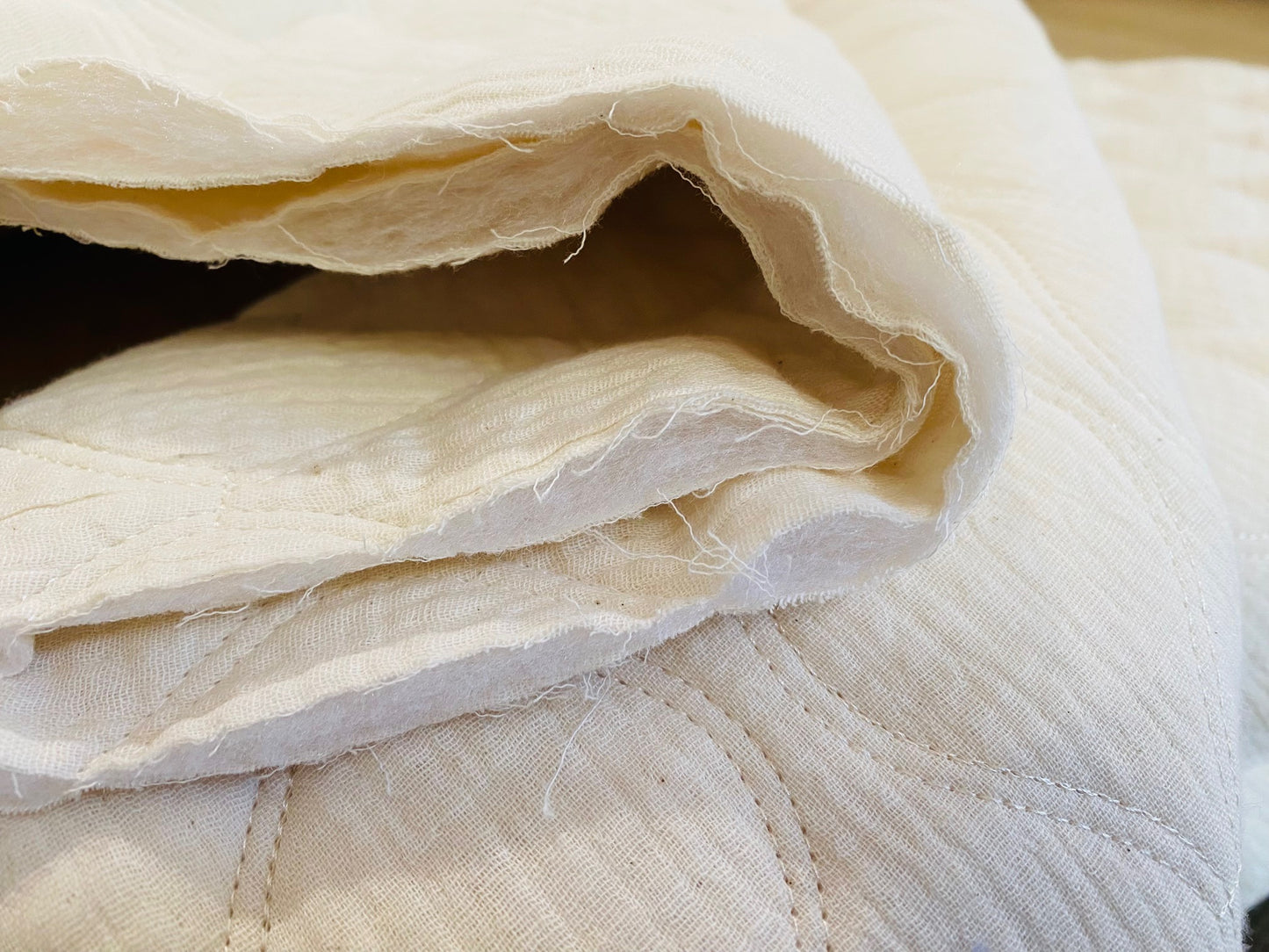 Baumwollstepp gefüttert Natur