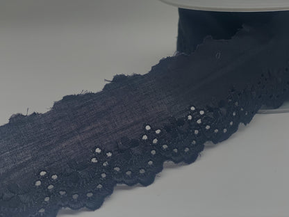 NachblaueSpitzenbordüre 50 mm breit