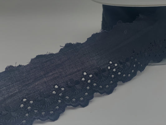 NachblaueSpitzenbordüre 50 mm breit