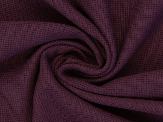 Waffeljersey Bordeaux