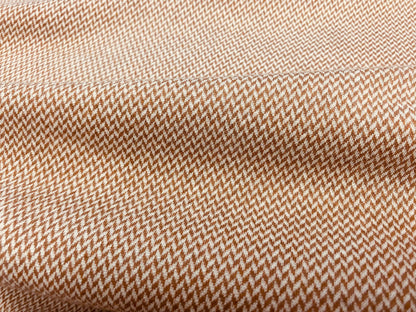 Jacquard-Jersey Zickzack Hellbraun