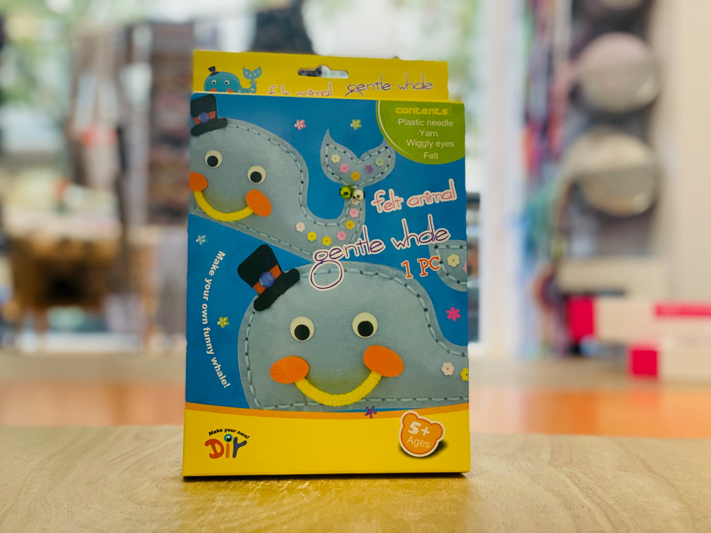 Kinder-Nähset Gentle Whale Wal aus