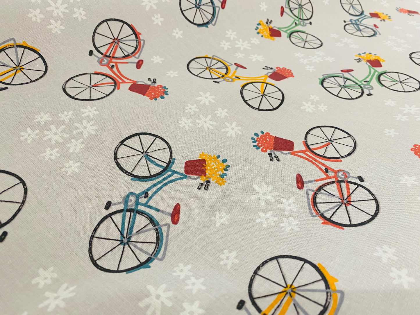 Wachstuch Retro Fahrrad laminiert