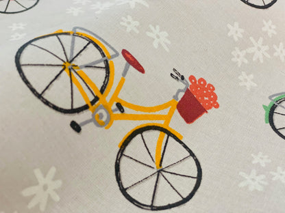 Wachstuch Retro Fahrrad laminiert