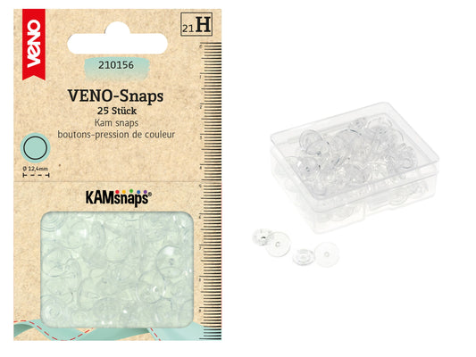 VENO-Snaps Druckknöpfe Transparent