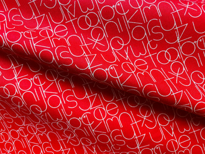 Baumwollstoff Typografie Andover