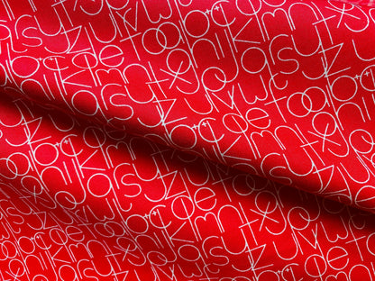 Baumwollstoff Typografie Andover
