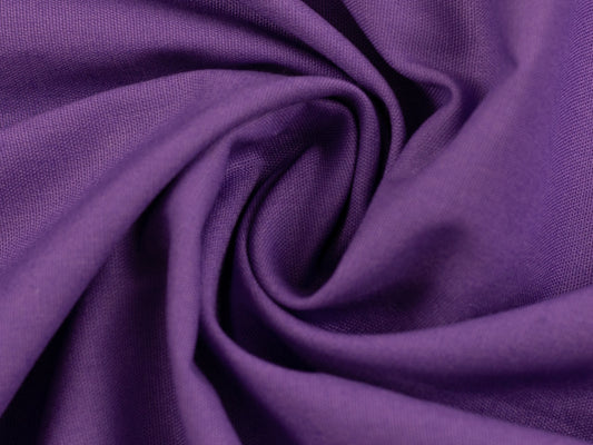 Baumwollstoff Heide Uni Dunkellila