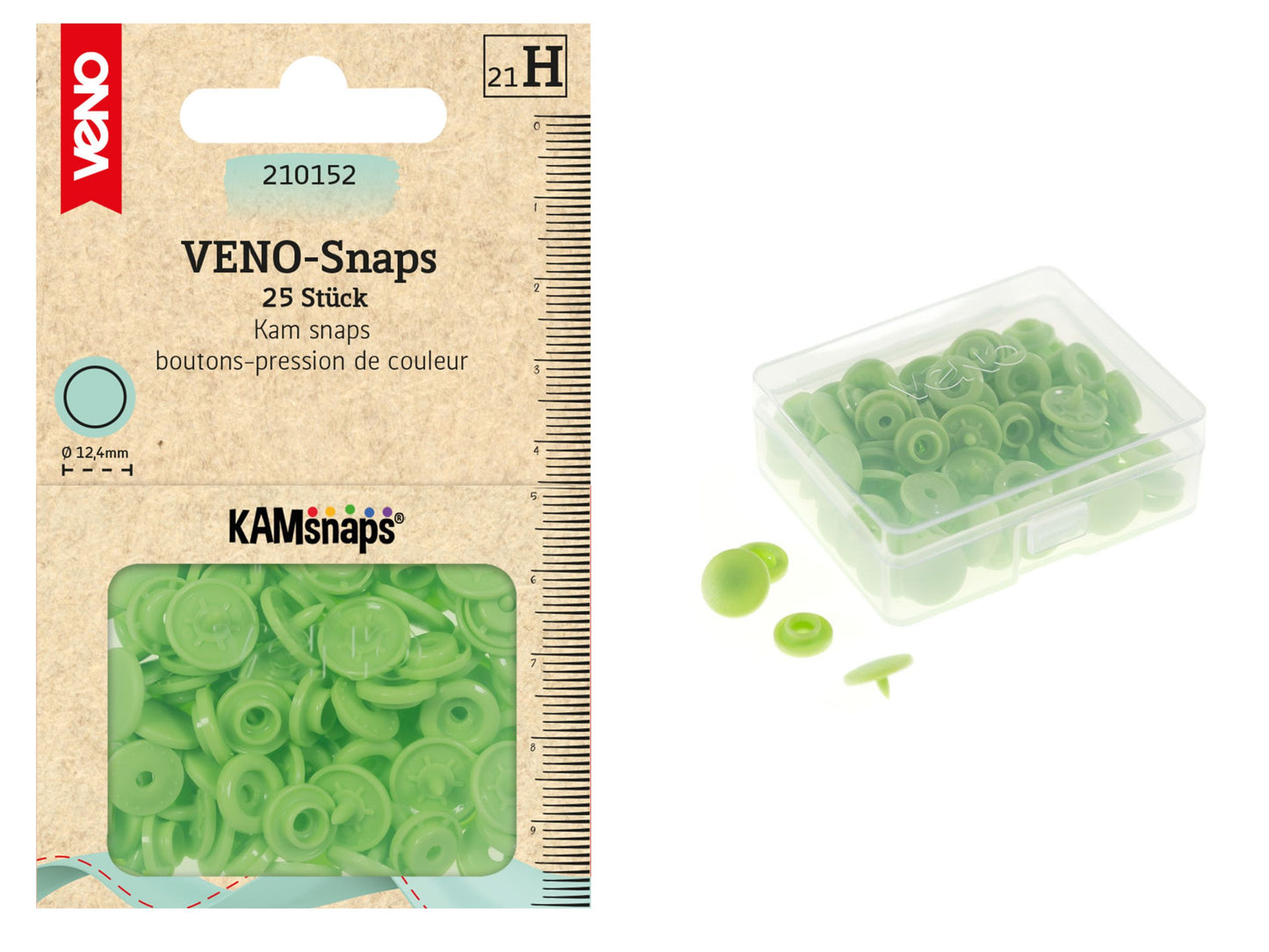 VENO-Snaps Druckknöpfe Grün