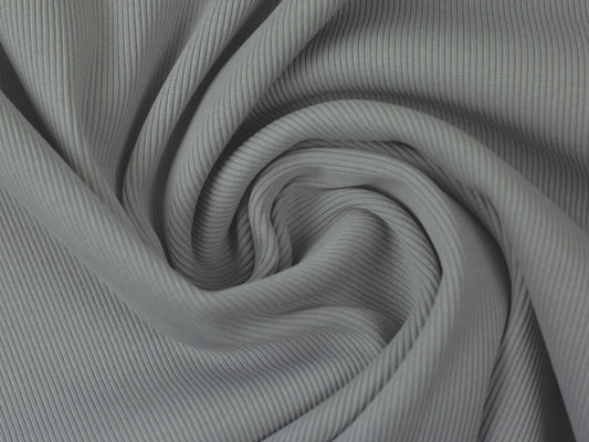 Rippenbündchen Hellgrau