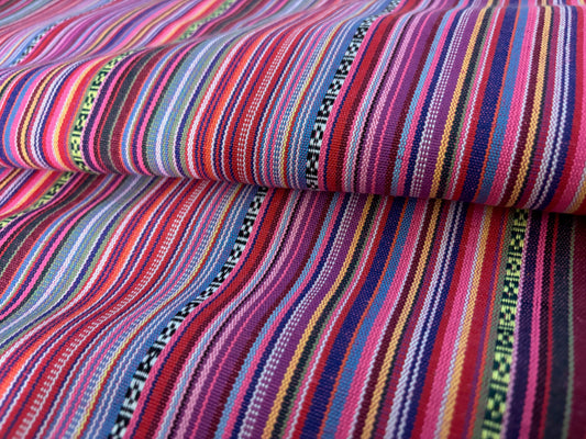 Dekostoff Mexico Woven Rot Pink