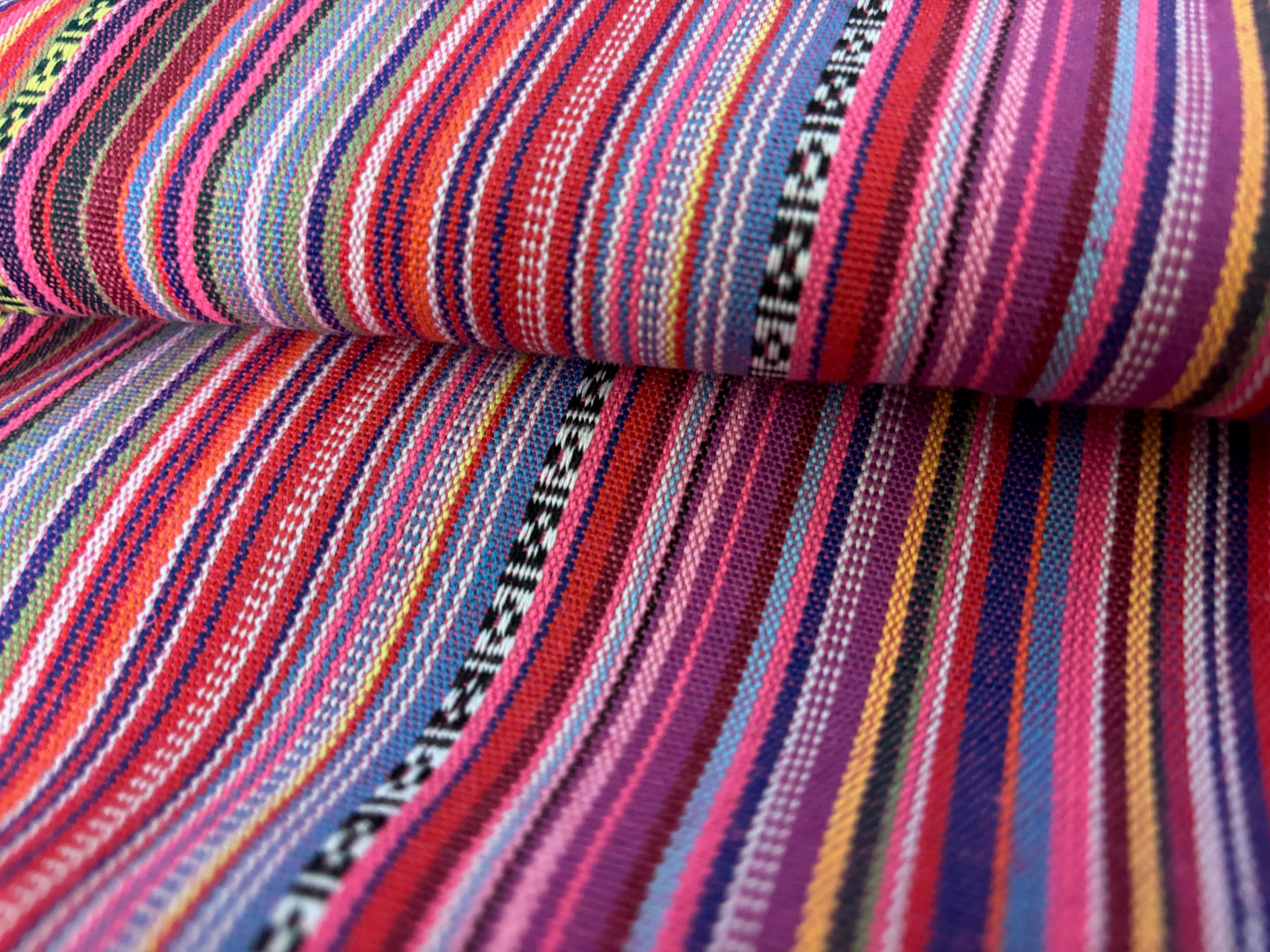 Dekostoff Mexico Woven Rot Pink