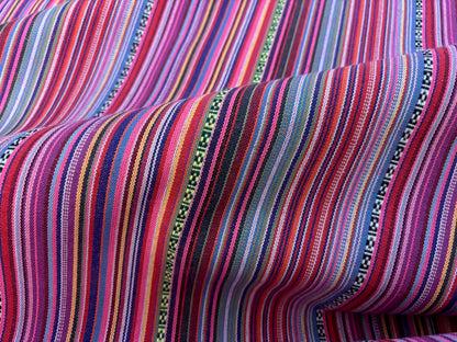 Dekostoff Mexico Woven Rot Pink