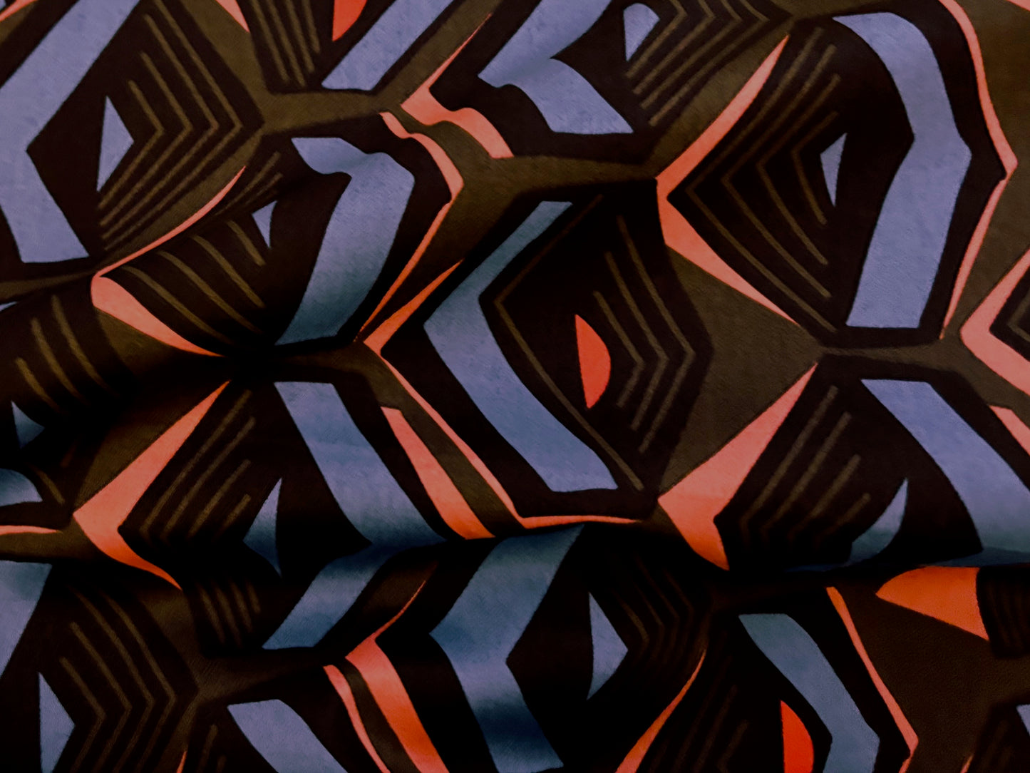 Baumwollsatin Abstract Ethnostyle