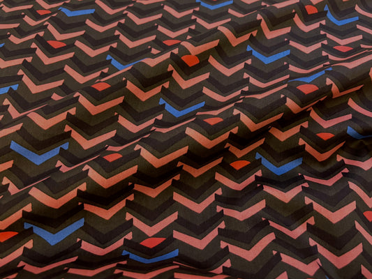 Baumwollsatin Abstract Ethnostyle