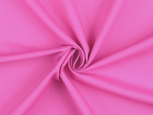 Baumwollstoff Uni Candy Rosa