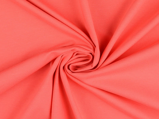 Bio-Baumwolljersey Uni Aprikot