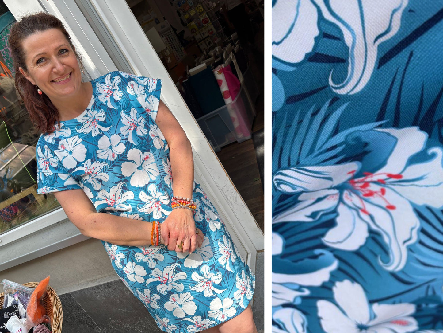 Jersey Pique Lilien Malta Blau