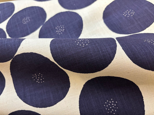 Baumwollstoff Große Tupfen Violett