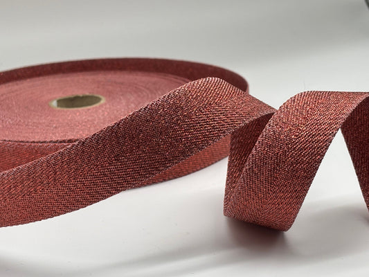 Gurtband Kupfer metallic 30 mm