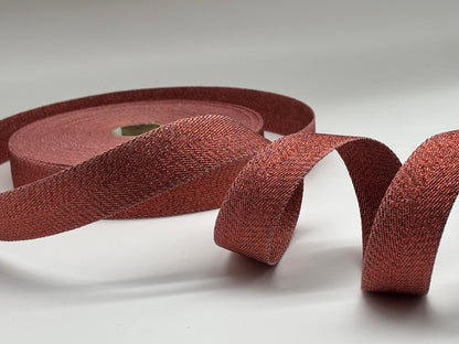 Gurtband Kupfer metallic 30 mm
