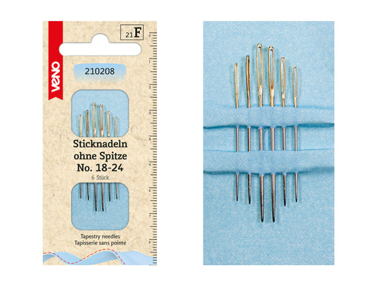 Sticknadeln ohne Spitze No. 18-24