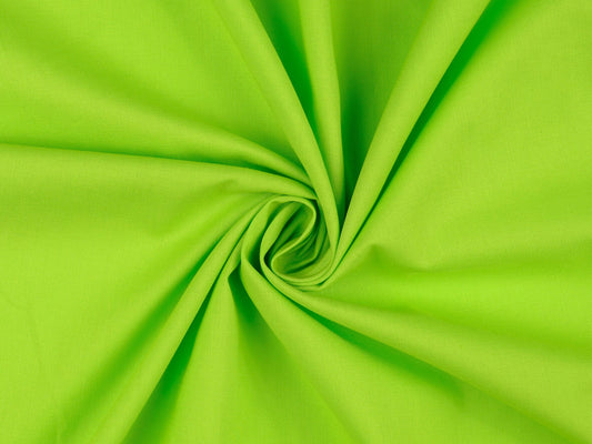 Baumwollstoff Uni Hellgrün Lime