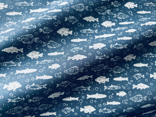 Bio-Baumwollstoff Freshwater Fish