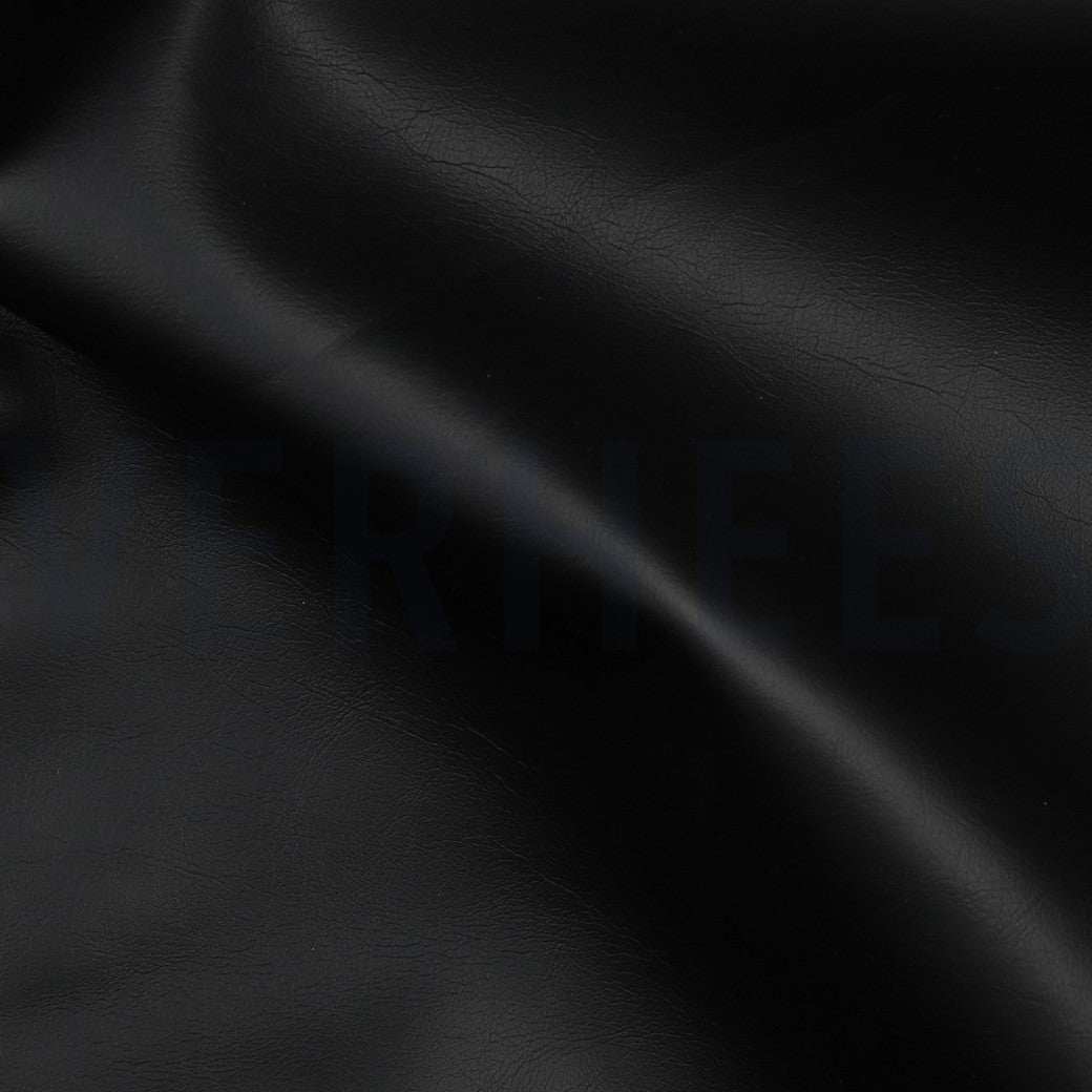 Lederimitat Schwarz Soft Kunstleder