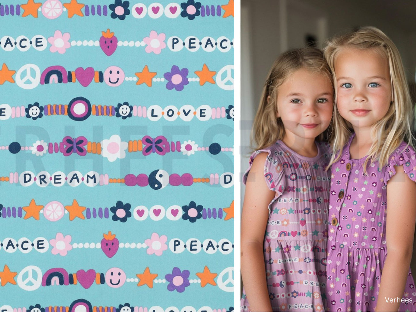 Baumwollstoff Freundschaftskettchen