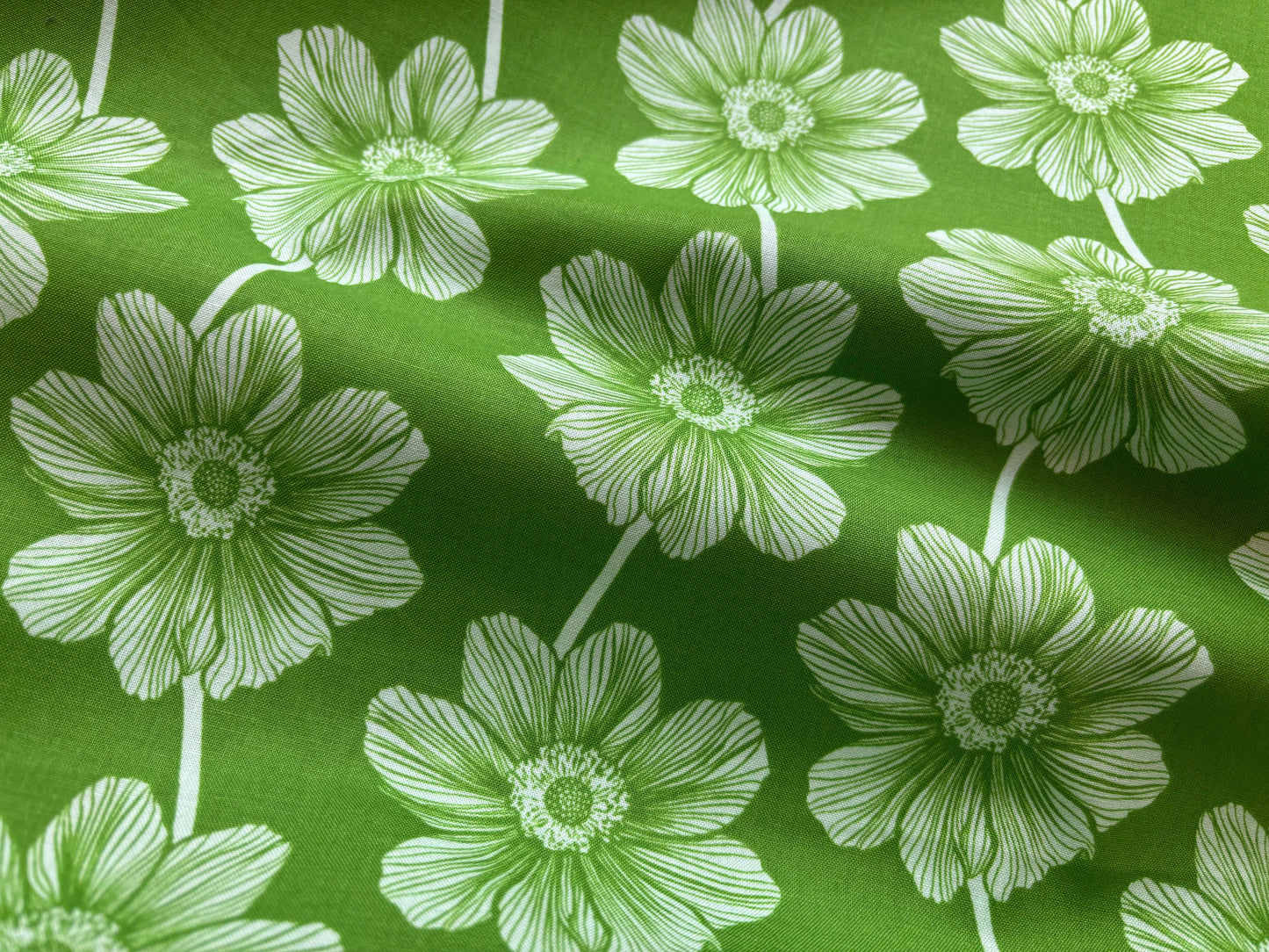 Baumwollstoff Blumen Indelible