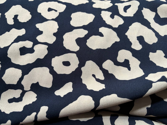 Viskose Leo Schwarz Beige