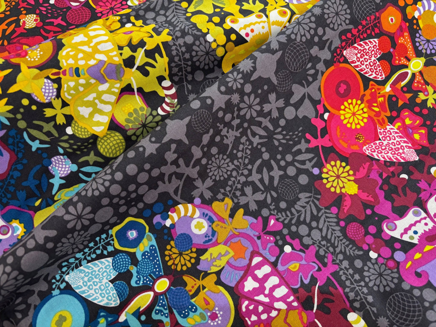 Baumwollstoff Schmetterlinge und