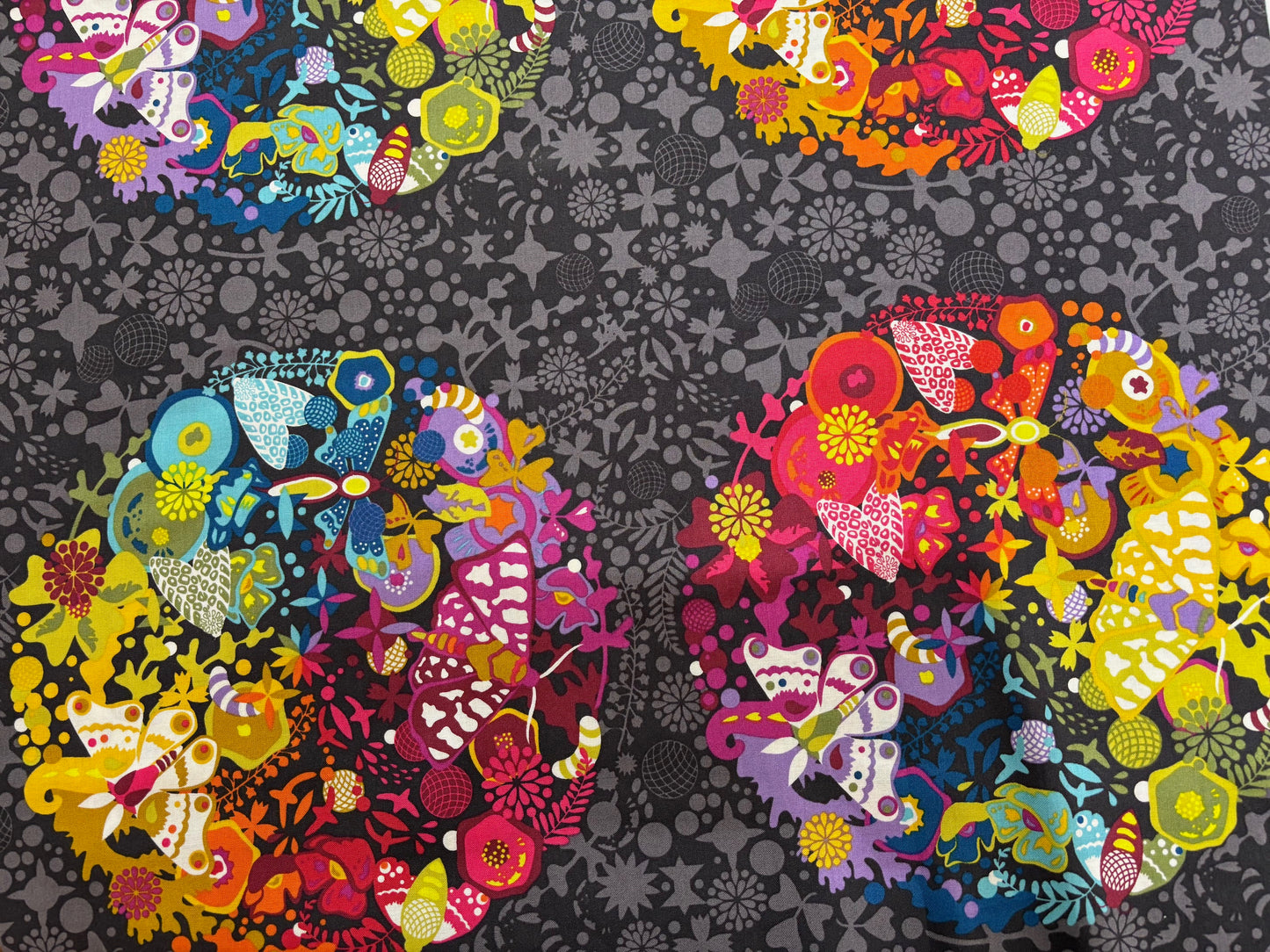 Baumwollstoff Schmetterlinge und