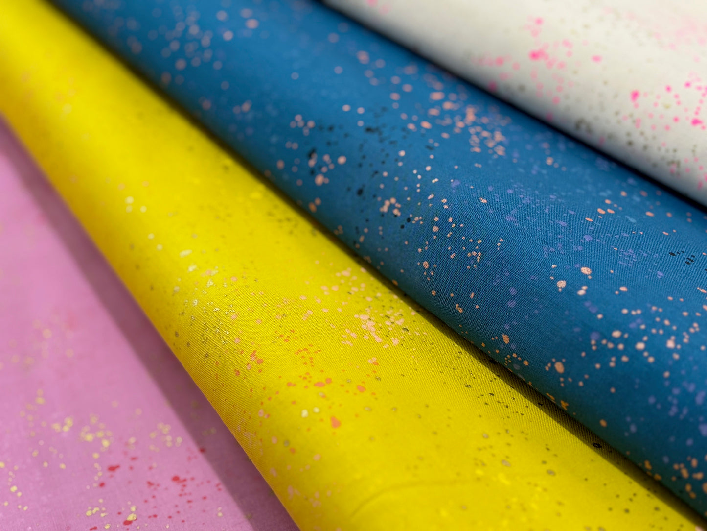 Baumwollstoff Speckled gesprenkelt