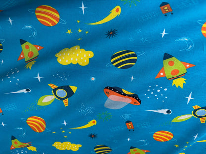 Kinderjersey Rakete Ufo und Planeten