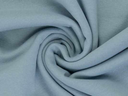 Bündchen Uni Blaugrau Pastell