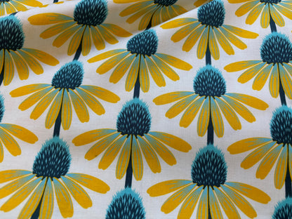 Baumwollstoff Echinacea Glow Blumen
