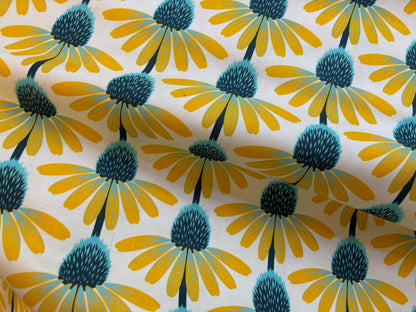 Baumwollstoff Echinacea Glow Blumen