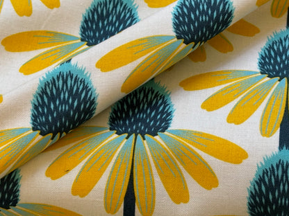 Baumwollstoff Echinacea Glow Blumen