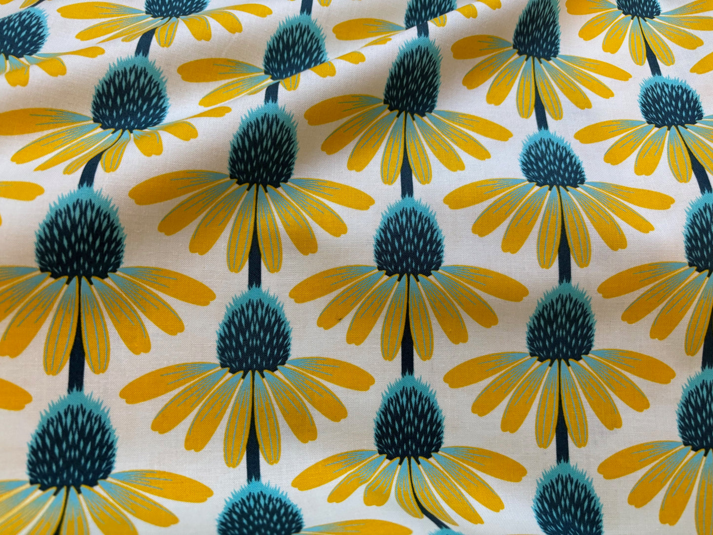 Baumwollstoff Echinacea Glow Blumen