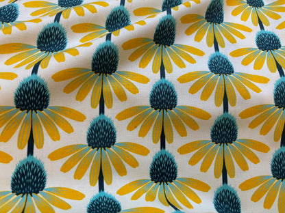 Baumwollstoff Echinacea Glow Blumen